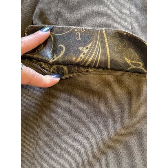 Lauren Ralph Lauren Sports Coat Blazer Brown 40R Polyester Blend Corduroy READ - Picture 4 of 16